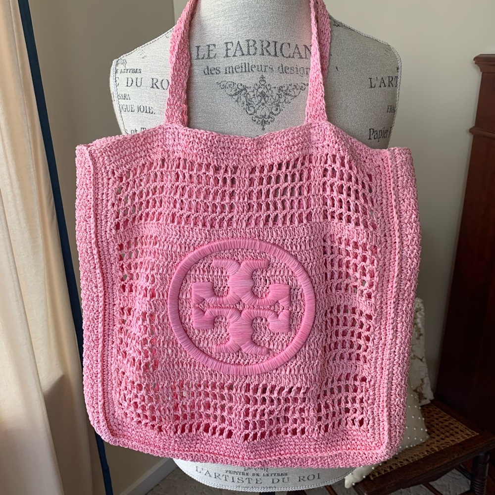 Tory Burch crochet tote